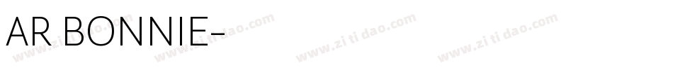 AR BONNIE字体转换